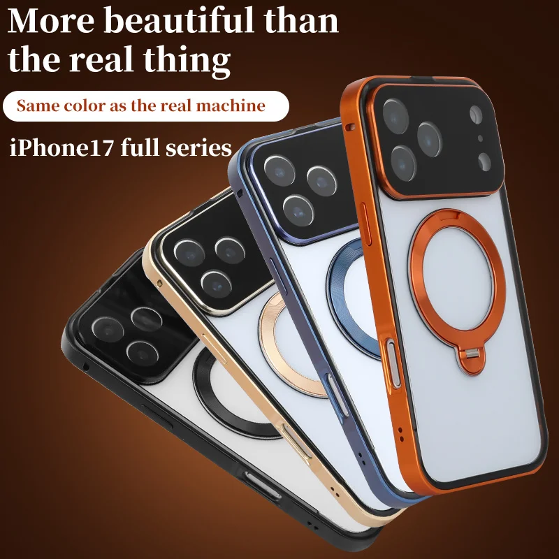Premium Magnetic Stand Phone Case for iPhone 17 Pro