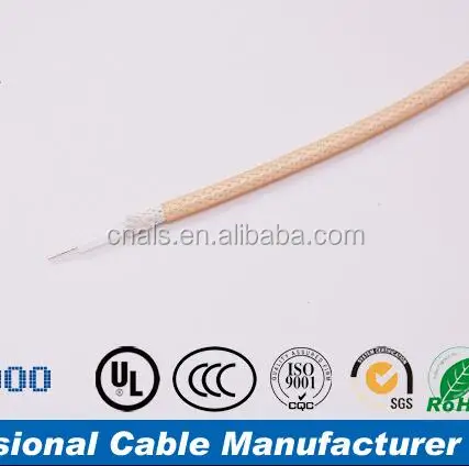 Rg316 Suhu Tinggi Coaxial Cable pikeun pabrik Komunikasi