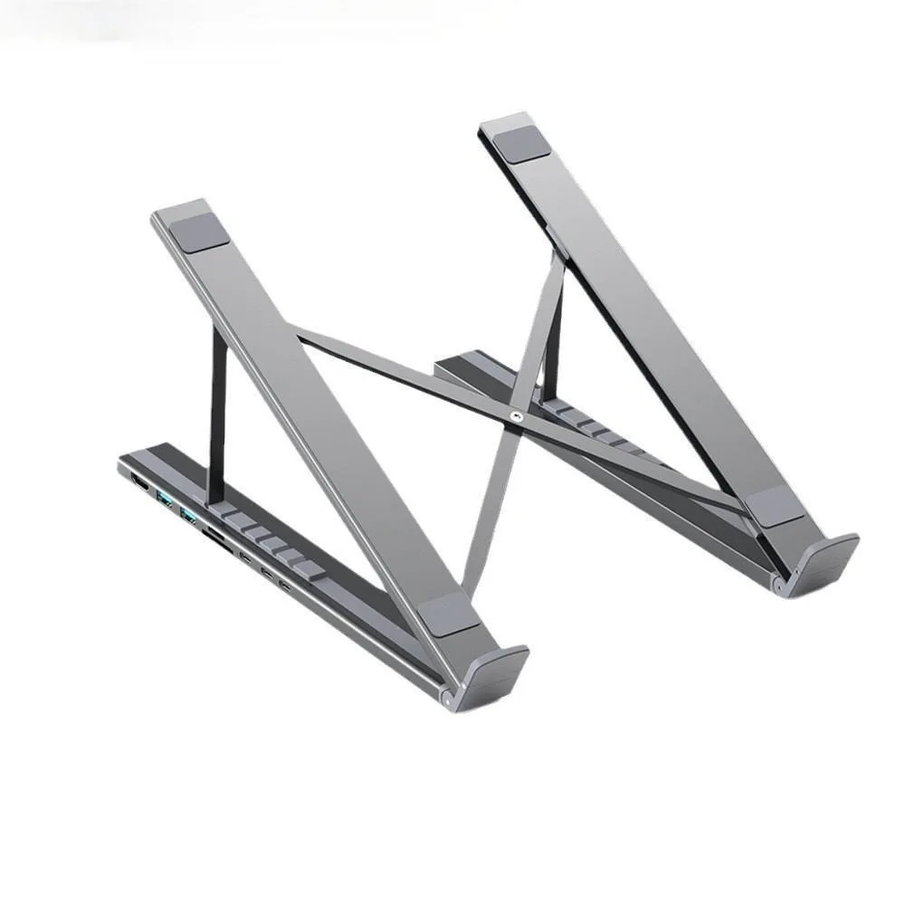 8-in-1 Portable Laptop Stand with USB-C Hub
