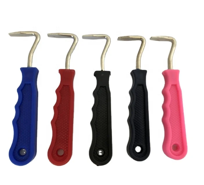 High Quality Horse Hoof Pick With Plastic Handle Horse Grooming