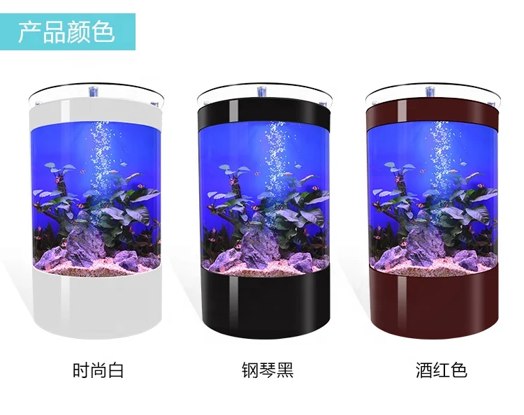 zylinder aquarium acryl fisch tank klar hohe qualität boden stand fisch tank