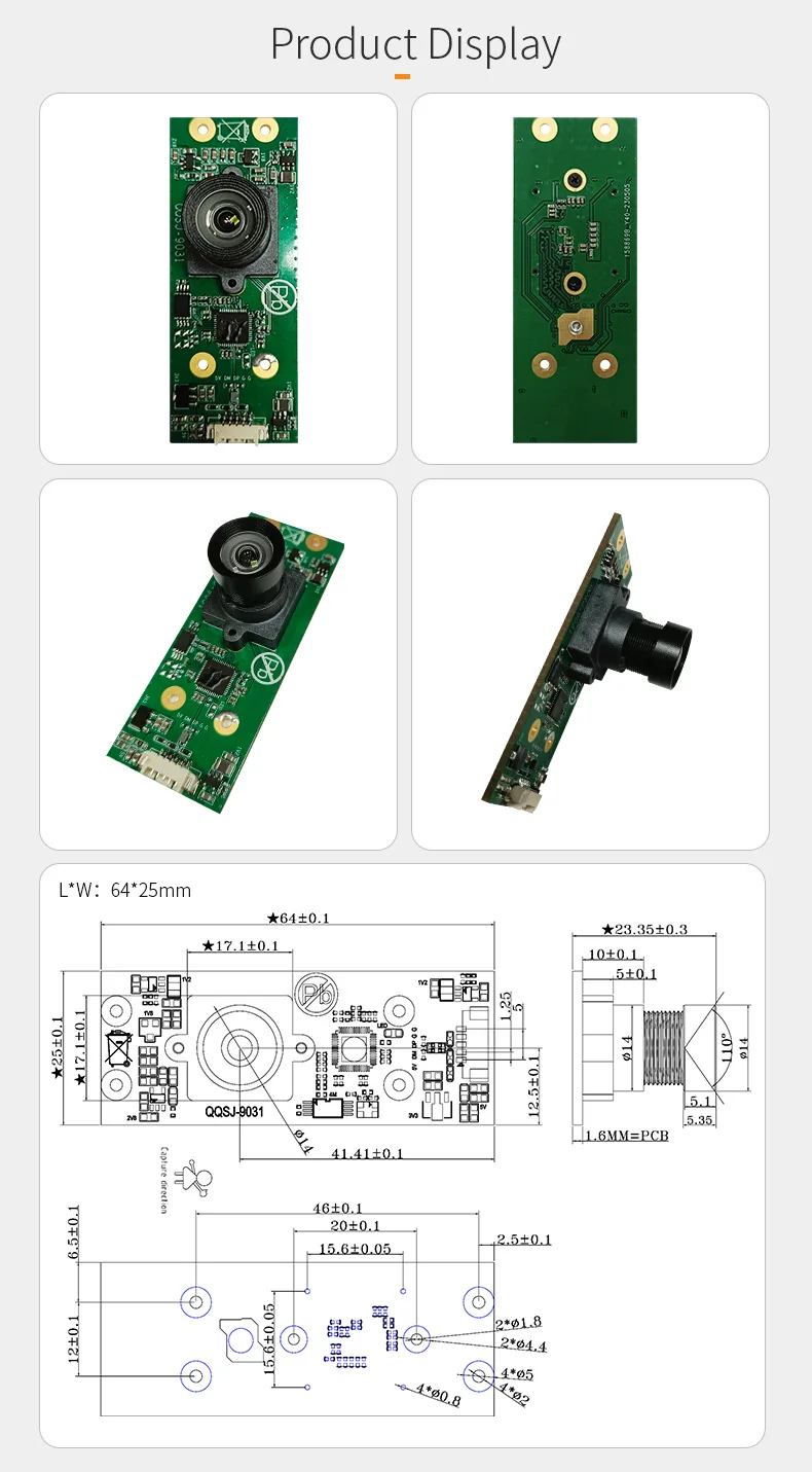 DGZX 12MP 4K HD USB Camera Module插图1