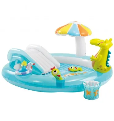 Inflatable Kiddie Pool with Splash Swimming Pools Above Ground Paddling Tub for Kids Garden Summer Water Party Playground