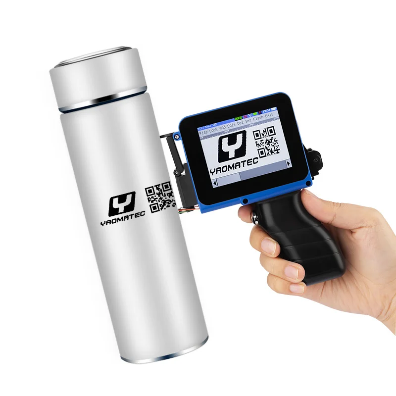 Yaomatec New Mini Wifi Portable Printer with Handle Date Logo Coding Machine Inkjet Printer Printer with Handle