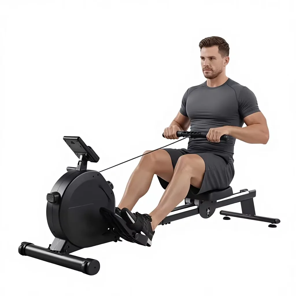 Adjustable Silent Magnetic Rower Rowing Machine CrossFit Home Equipment for product detail 1