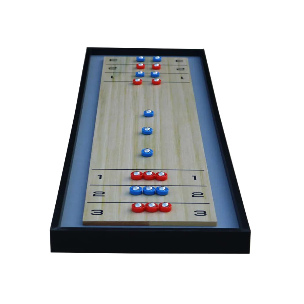Factory Custom White Tabletop Shuffleboard Compact Portable 0.87 Lb