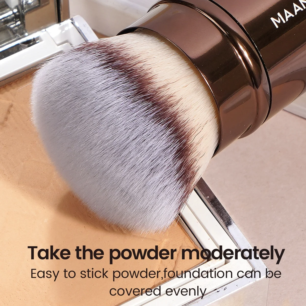 MAANGE Fluffy Powder Foundation Brush Double Ended Make up Brush 7 Pcs Professional Makeup Brushes Set