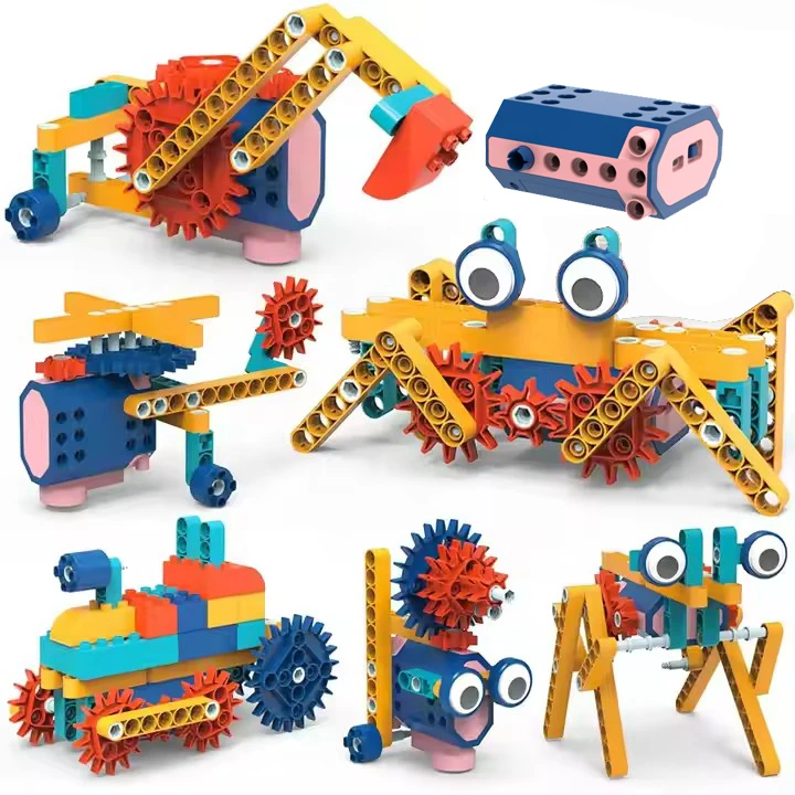 180pcs Interlocking Building Blocks Set Educational Robot Toy