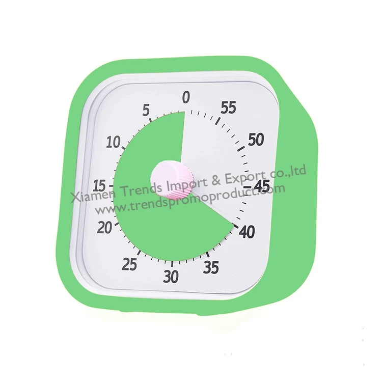 Silent countdown classroom 60 minute time out student analog visual timer for kids children child study learning school analogue
