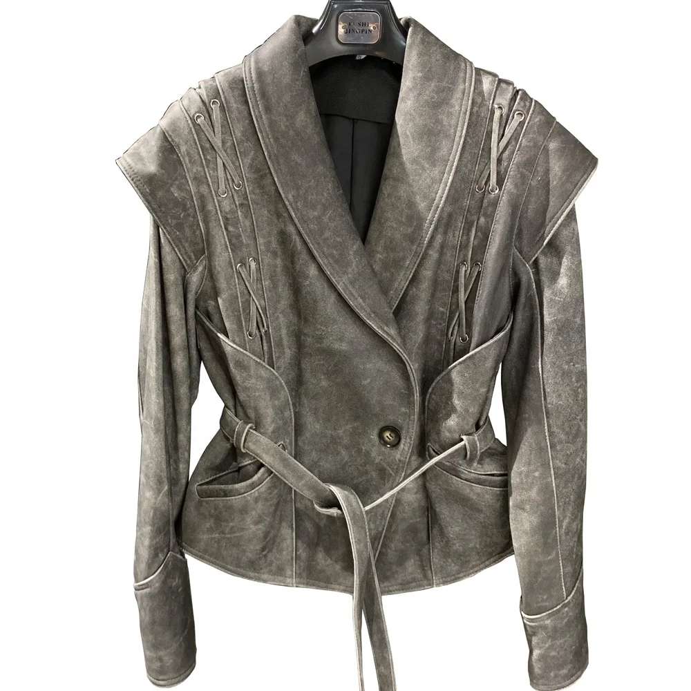 [H]SHEEP LEATHER 70‘S SPORTS JACKET 2023-Winter-100-Genuine-