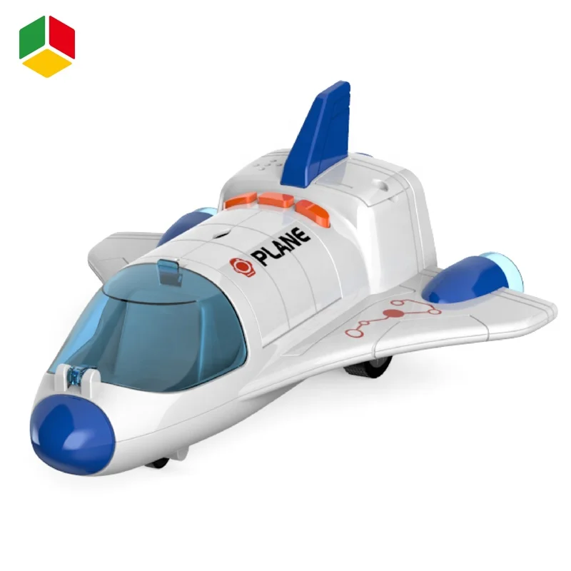 QS 2023 New STEM Educational Aviation Toys 5 in 1 Space Shuttle Rocket Capsule Car Space Station Set Toys With Sound Light