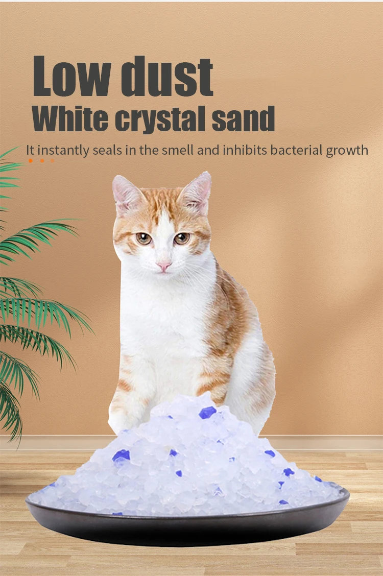 Hot Sale Oem Wholesale Cat Litter Sand Easy Clean Crystal Silica Gel