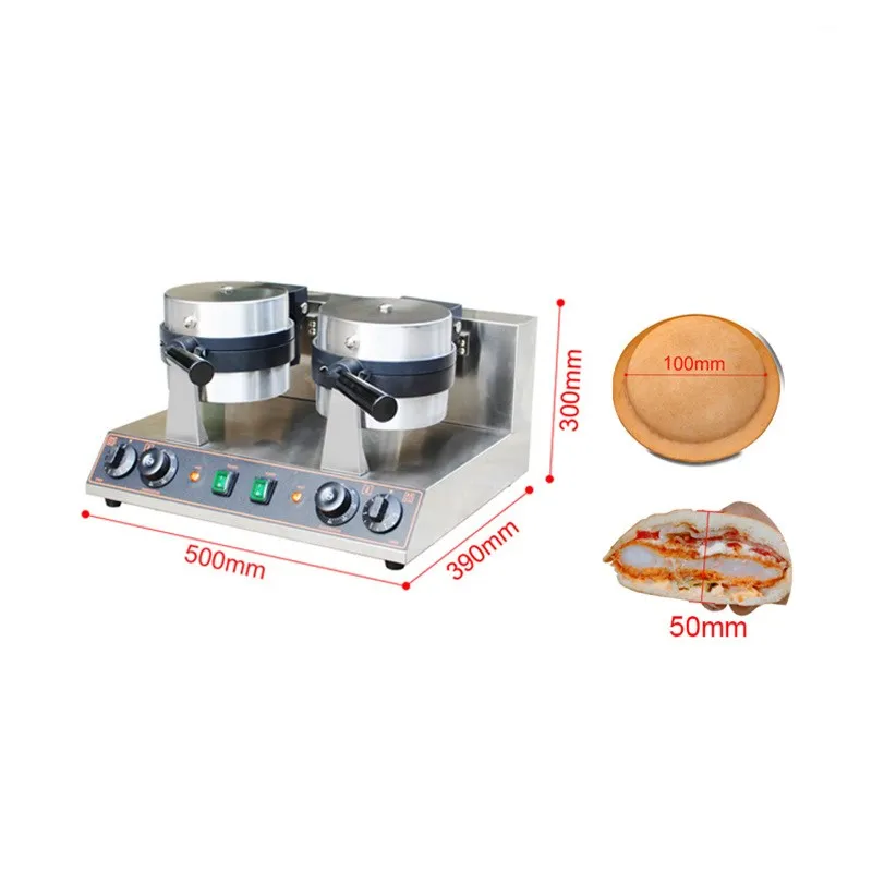 Double Head Stainless Steel ufo Burger Maker Machine Nonstick Coated Street Snack Machines - Image 4