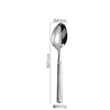 Cuchara de plata para cena