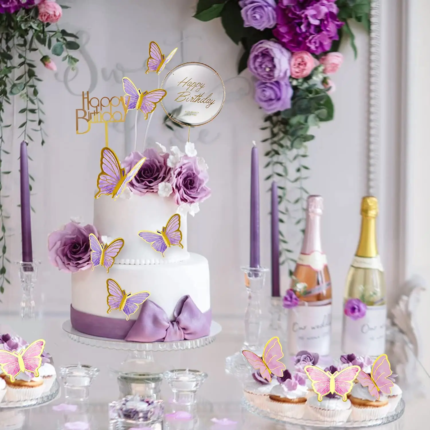 Decorazioni per torte a forma di farfalla