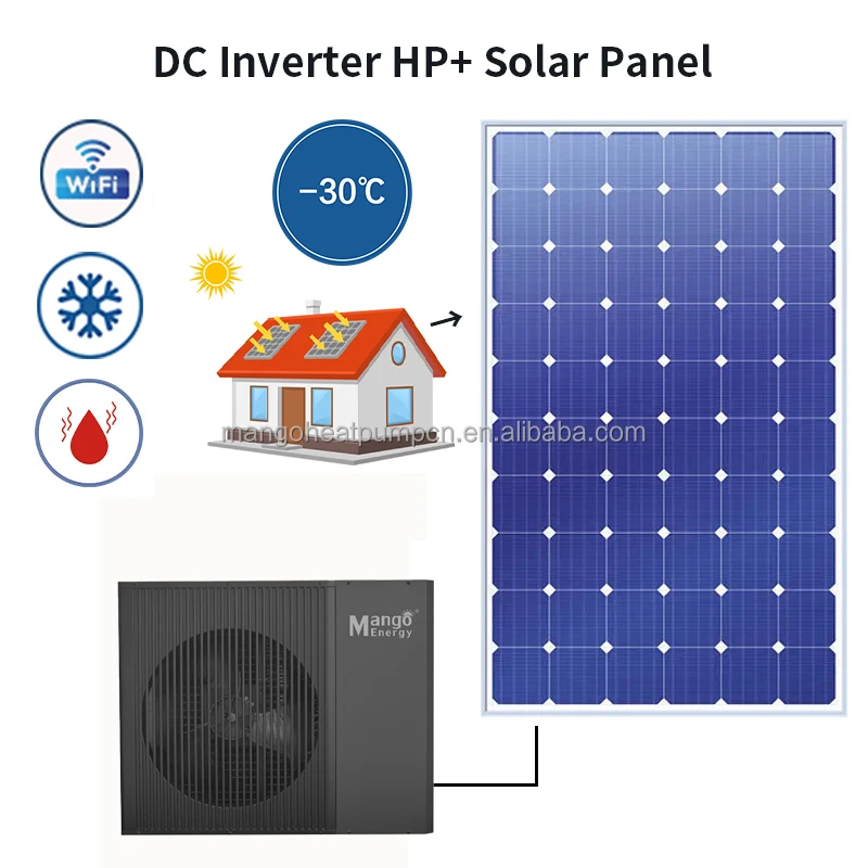 Remote Control WIFI Connection Monoblock DC Inverter Air to Water Heat Pump Inverter Heat Pump Water Heaters