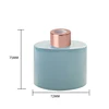 100 ml bleu + bouchon intérieur + anneau en or rose