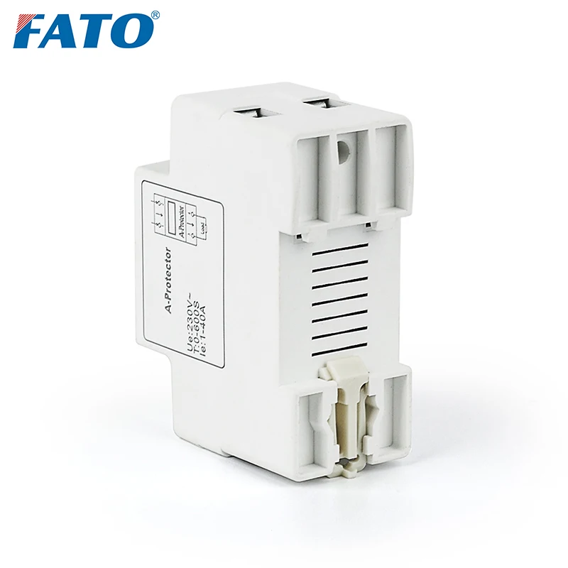 Fata DIN RAIL Over Current Protector Self-reset Led Digital Display Voltage Protection Stabilizers With Switch