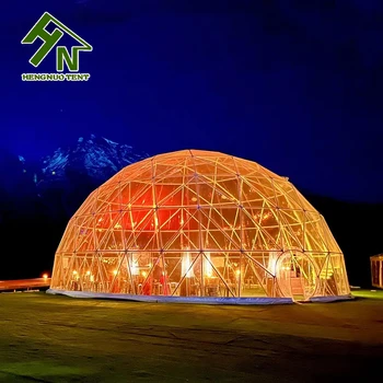 14M Diameter Big Transparent PVC Dome Tent for Coffee Shop