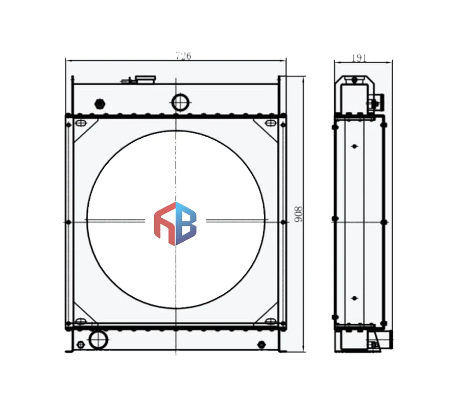 Factory Supply Generator Set Auto Cooling System Radiator for  417RA003