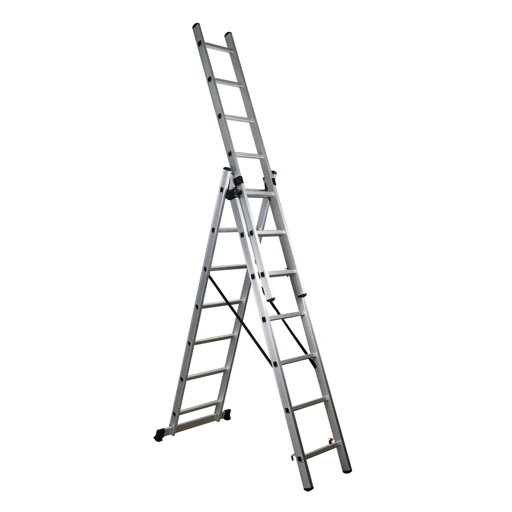 3 Section Triple Aluminium Extension 12m Extension Fire Ladder 16ft ...