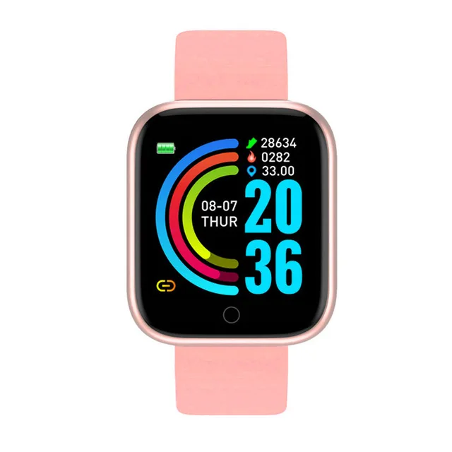 Rose Gold Case Intelligent Wearable Bracelet Fit Wrist Reloj Y68 Smartwatch  Band Smart Watch D20 With Heart Rate Blood Pressure - Buy Smart Watch Band  Y68,Y68 Smartwatch Band,Reloj Smart Band Y68 Product