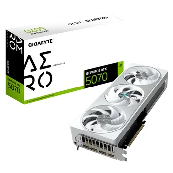 2025 New GIGABYTE GeForce RTX 5070 AERO OC 12G GDDR7 Video Card RTX5070 White GPU Gaming Graphics Card for Desktop PC Gaming