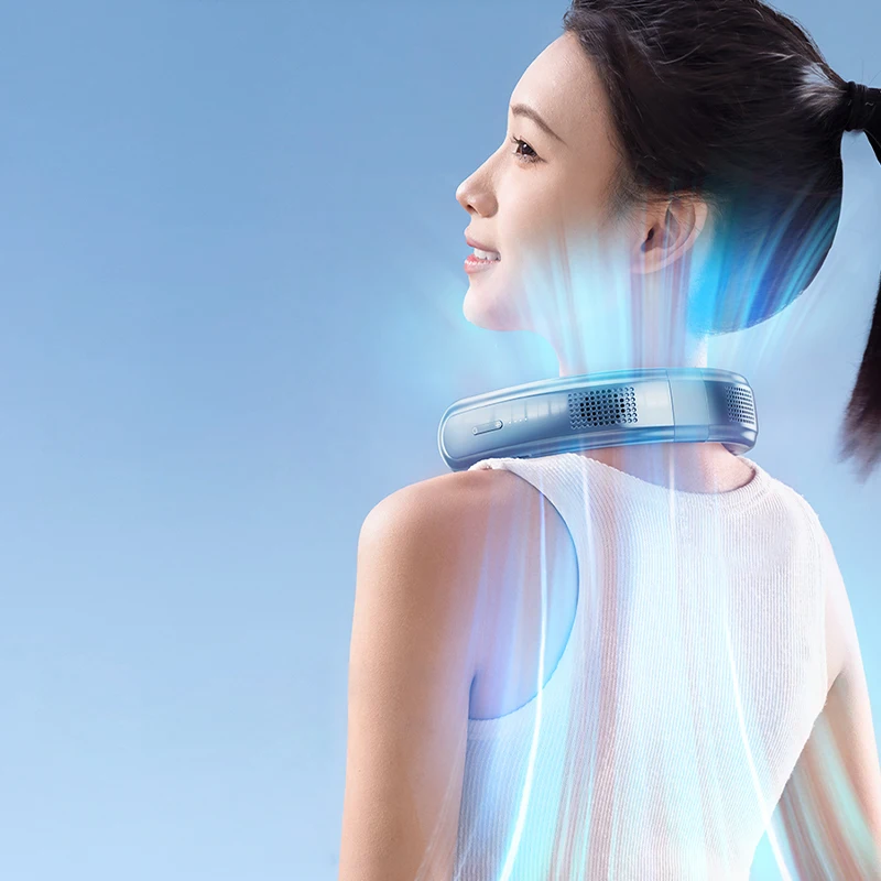 Ventilatore Da Collo Senza Pale - Ricaricabile USB-C, 6000mAh, 3 Velocità - Design A Mani Libere Per Estate, Sport E Lavoro All'aperto - Foto 12