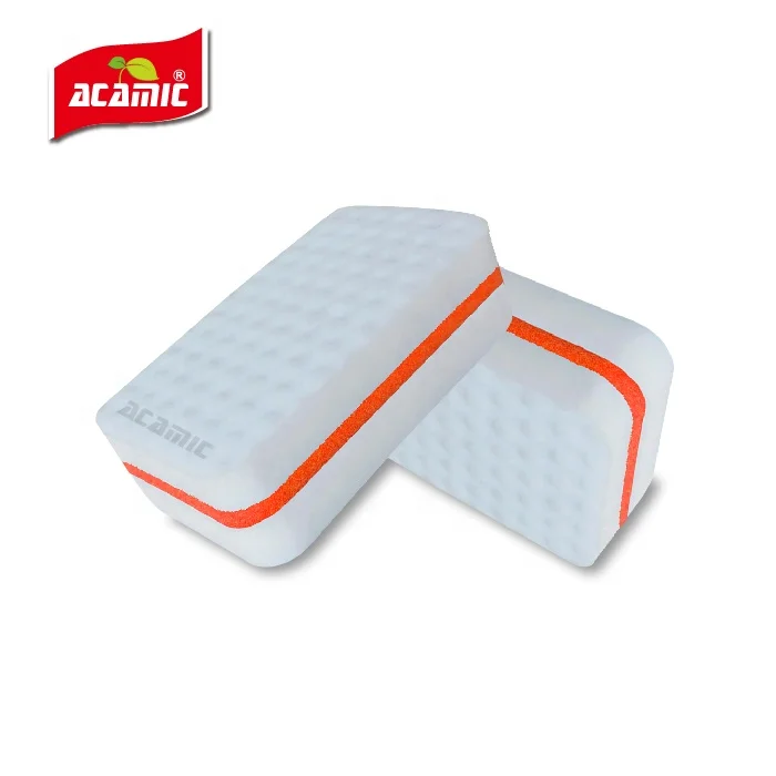 Sandwich Magic Sponge Eraser - 3-layer Melamine Sponge & PU Sponge   - Melamine Foam & PU Foam 3 Layers Laminates