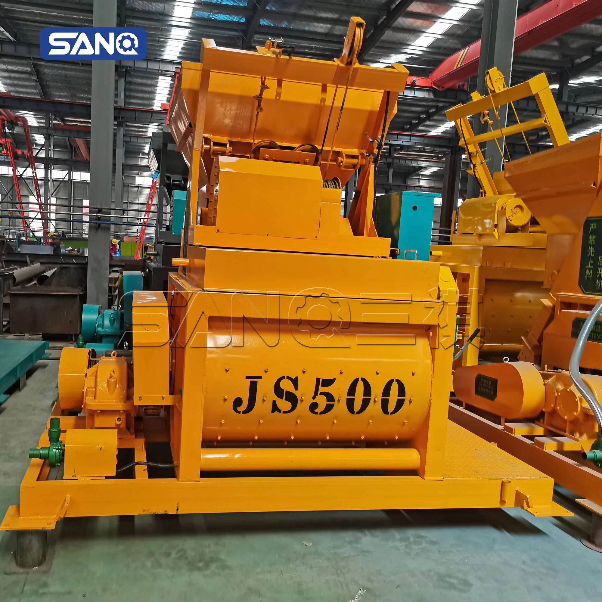 CE ISO Certificate High Quality JS500 Electric Concrete Mixer Sand Cement Water Mixing Machine Twin Shaft Strong Structure