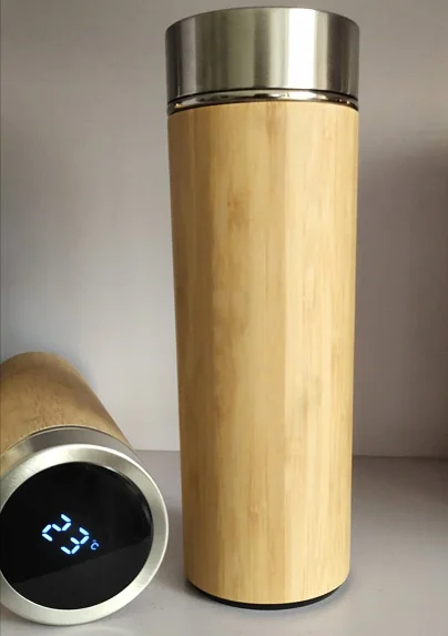 Nxf Eco-friendly Triple Wall Stainless Steel Bamboo Water Bottle ...