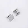 Gemelli quadrati in argento 1 pz