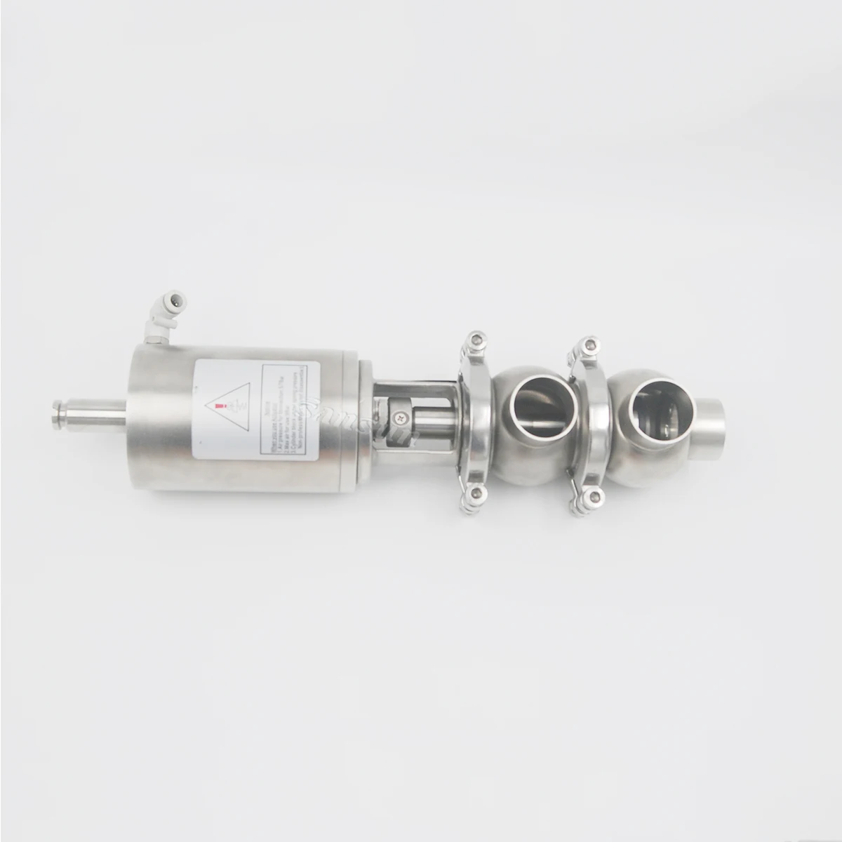 Food grade sms sanitary pneumatic reversing valve divert seat valve