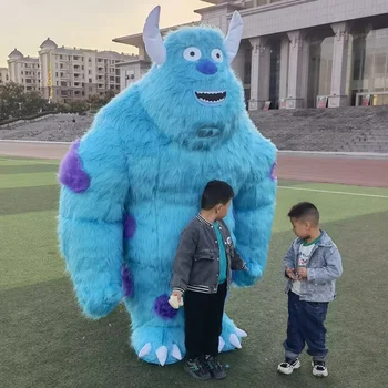 2026 custom cheap price sell high quality inflatable mascot sully monsters inc costume for men