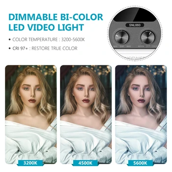 LED Photography Studio Film RGB Video Panel Light Bi-color 3200K-5600K Led Video Light detail image