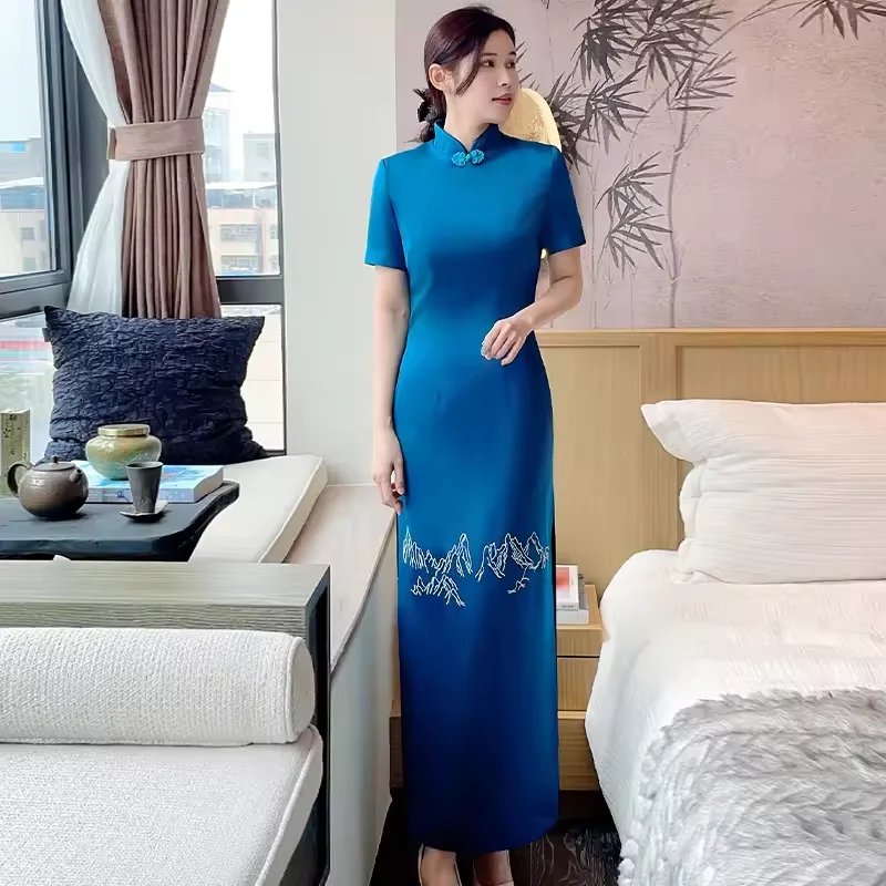 Clothing Supplier Dresses Women Elegant Chinoiserie Embroidery Chinese Knot Buttons Suit Spring Work Sets Woven Fashion Women Clothing Supplier Dresses Women Elegant Chinoiserie Embroidery Chinese Knot Buttons Suit Spring Work Sets Woven Fashion Women