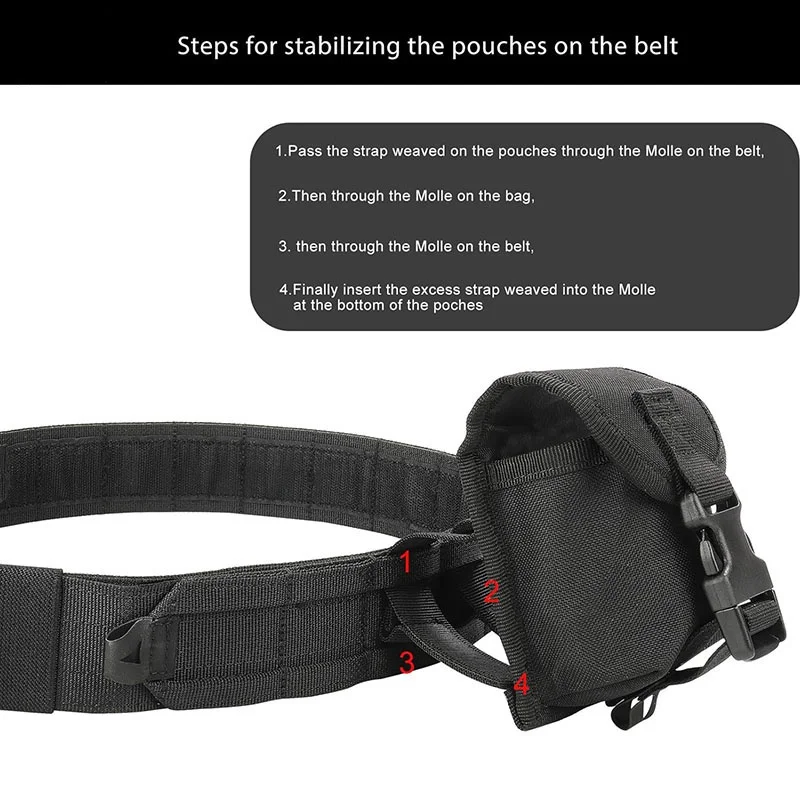 Wholesale Tactical Mountaineering Belt with Accessories Quick Release High Density Material Rigger Belt Heavy Duty Belts