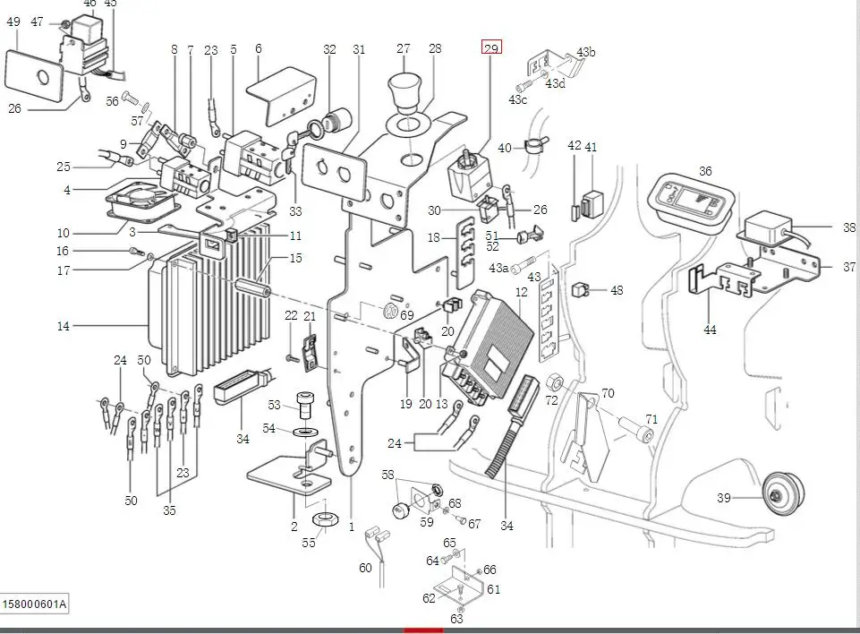 forklift spare parts emergency off switch 7915491613 7915491622 for linde forklift 131 1158 factory