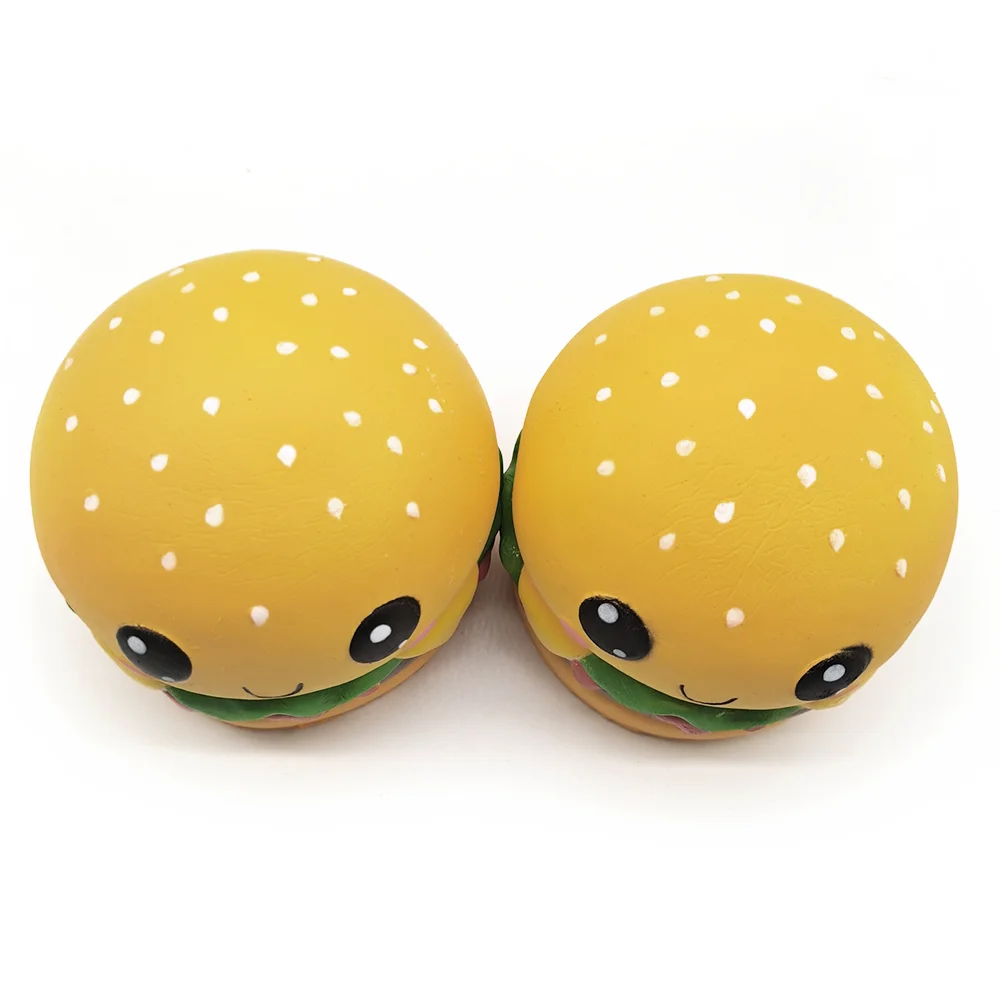 Индивидуальный подарок для детей, Пенополиуретан, сжимаемые игрушки Kawii, сжимаемые игрушки, медленно восстанавливающие форму, милый Сжимаемый фиджет, большая игрушка для гамбургеров