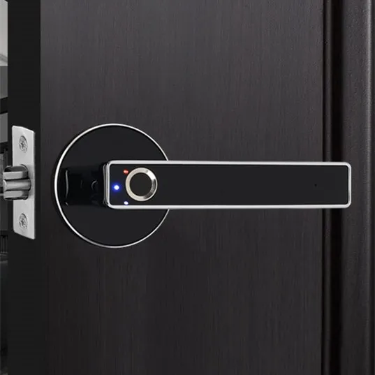 6V Biometric Fingerprint Door Lock USB Charging for Family Apartment School 