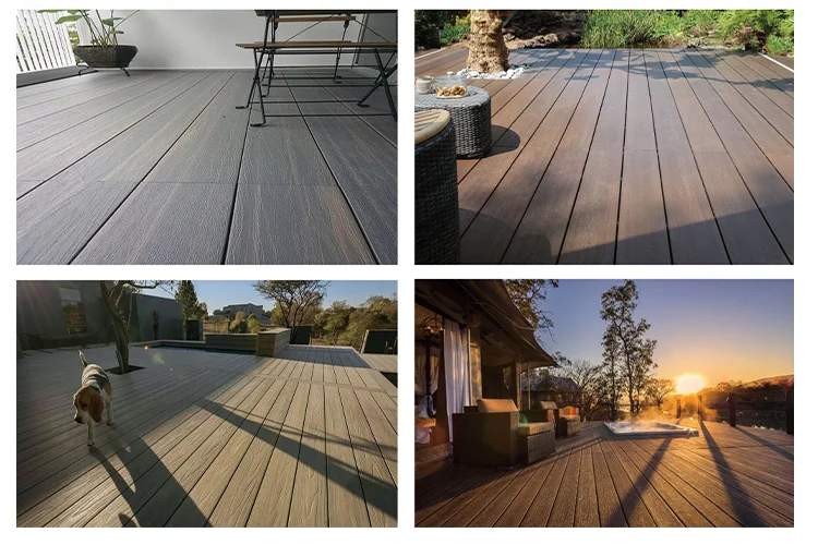 Sonsill Environmentally Friendly Outdoor Wpc Composite Decking Fluted