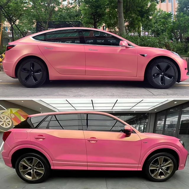 Glossy Pink Car wrap Color Changing Auto Vinyl Film body Stickers Wrapping Foil Vinyl Car Wrap