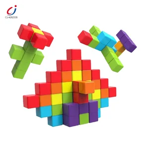 Chengji Magnet Cubes Games Early Educational Diy Puzzles Game 3d Construction Magnetic Blocks for Toddlers Toys
