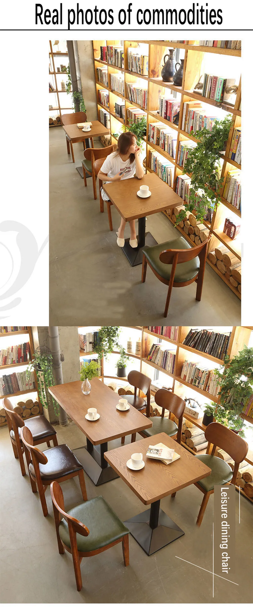 Modern Cafe Table And Chairs Coffee Shop Restaurant Furniture Kursi