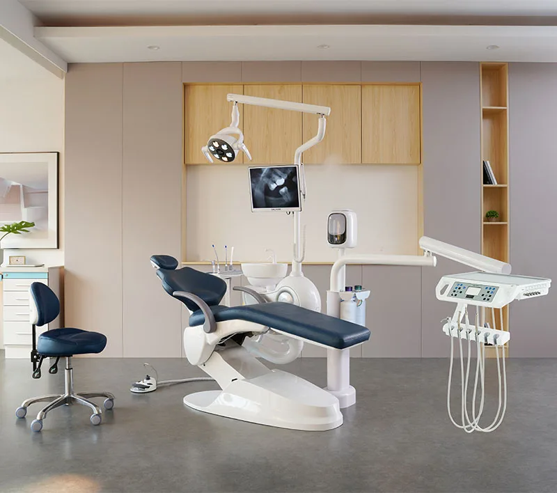 High Class with Memory Foam Mermaid Design Patience apple Belmont Dental Chair with Led Sensor Light