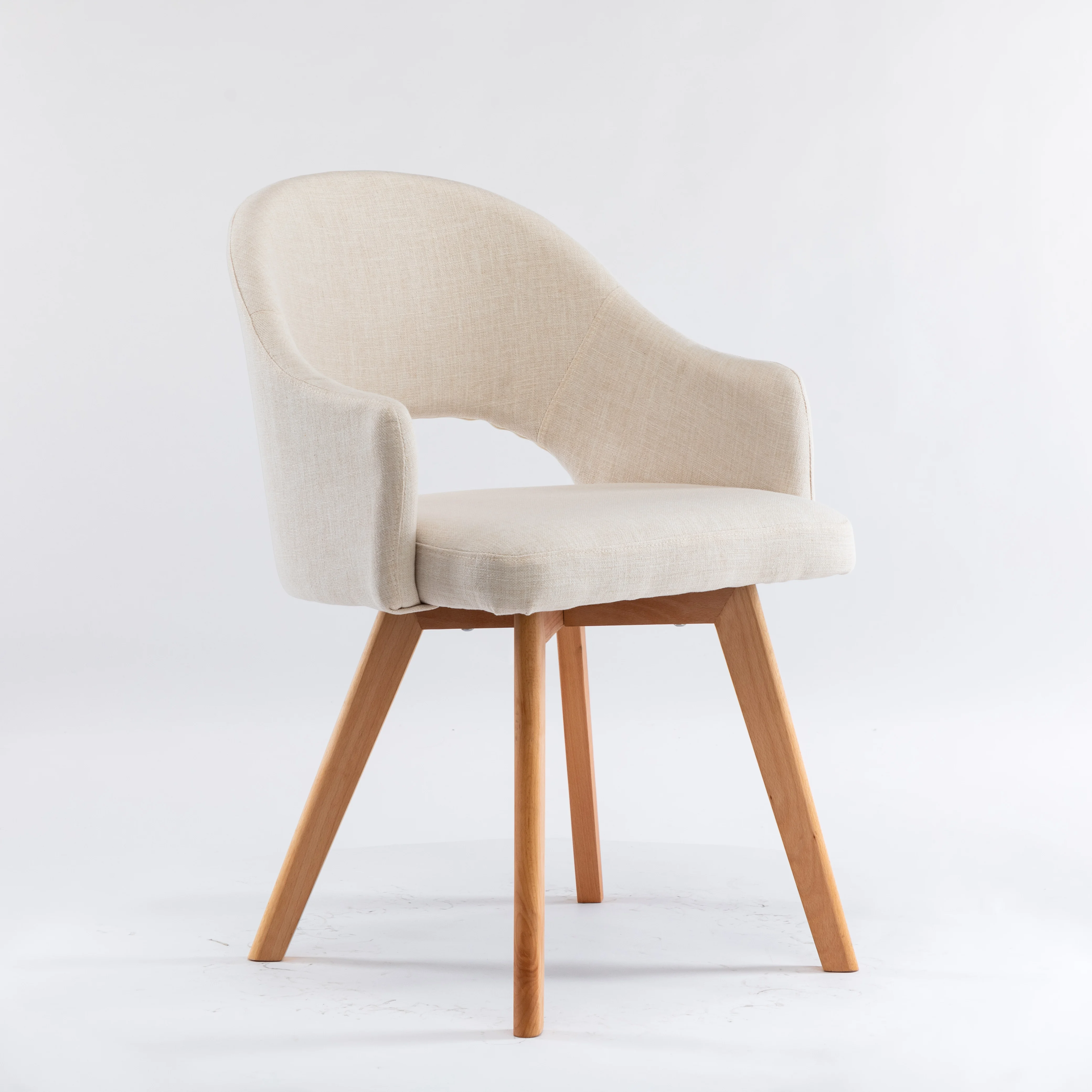 Hot Sale Modern Design Leisure Chair Comfortable Plywood and PU Leather Solid Wood with Soft Fabric for Living Room and Hotels