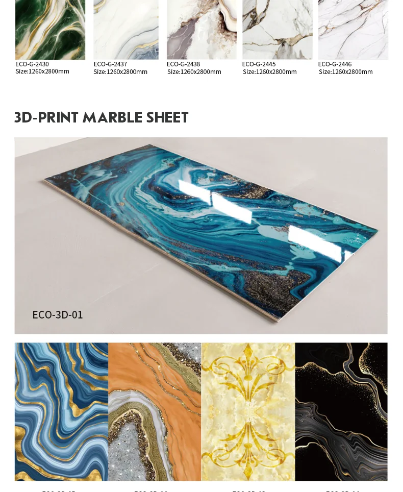 Waterproof High Glossy PVC Marble Sheet for Modern Bathroom Walls ...