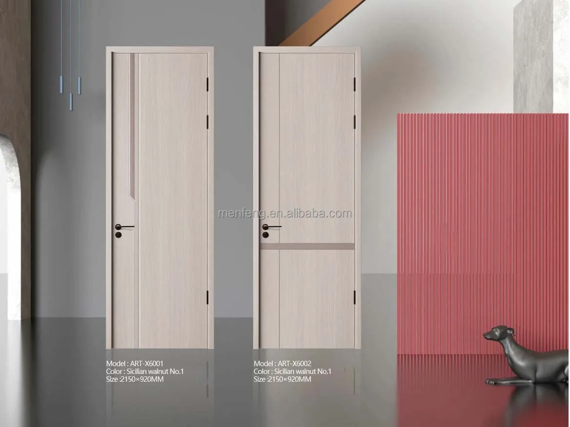 Modern Wooden Bedroom Door Design House Interior Wood Melamine Door ...