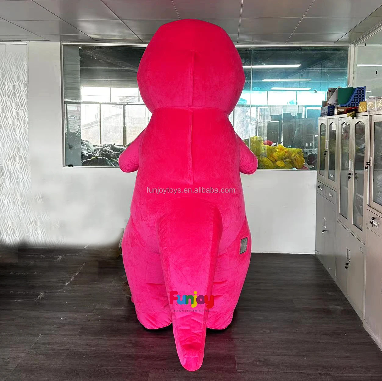 Barney Inflatable Pool 2m Unisex Inflatable Pink Barney Mascot Costume - Plush Dinosaur