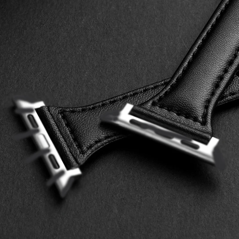 Luxury Replacement Leather Band Strap For Apple Watch 8 7 6 5 4 3 Se Genuine Leather For Iwatch